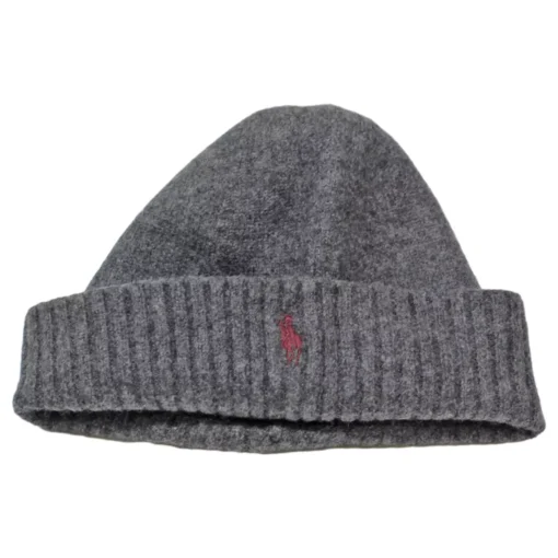 POLO RALPH LAUREN Boys Beanie Grey Knit Wool