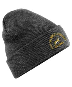 South Africa Rugby Grey Winter Skull Cap Knitted Beanie Hat Women's Men's Unisex